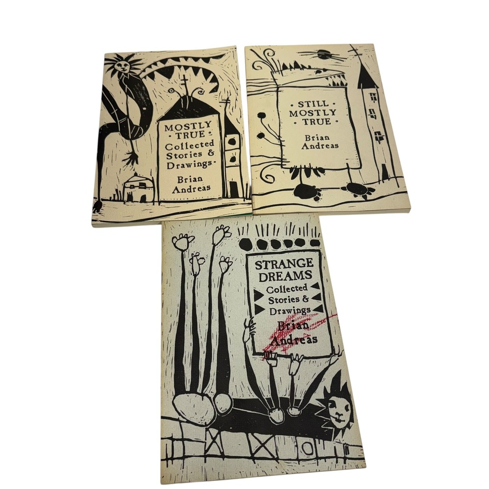 3 Books Brian Andreas StoryPeople Mostly True Still Mostly True Strange Dreams